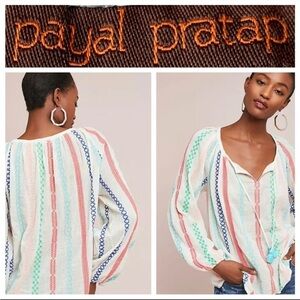 12⭐️ANTHROPOLOGIE Manna Peasant blouse by PAYAL PRATAP